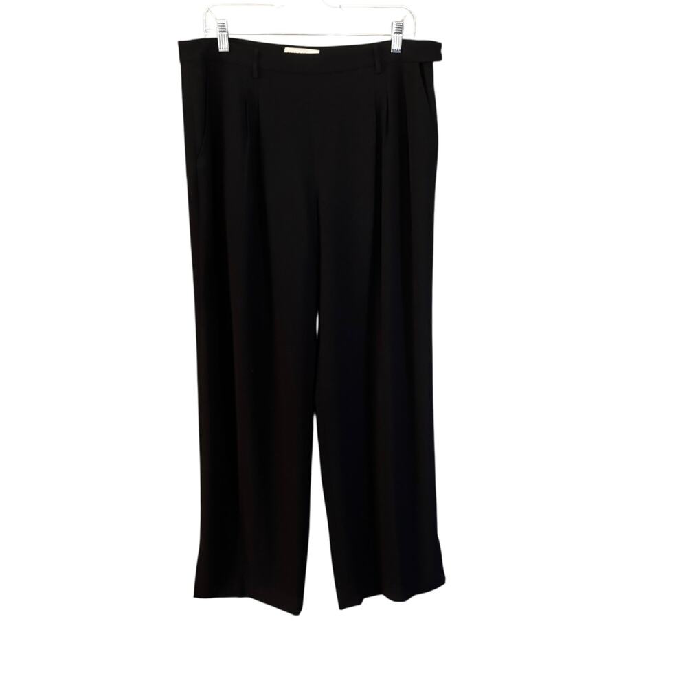 MM Lafleur Black Dress Pants with Concealed Snaps on Cuffs Size 14